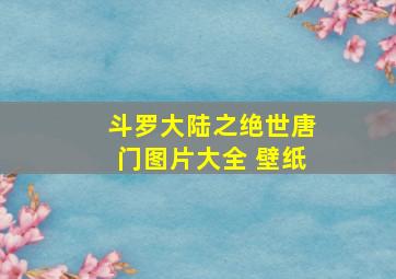 斗罗大陆之绝世唐门图片大全 壁纸